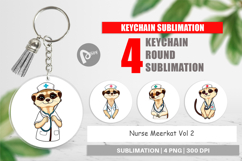 Keychain Nurse Meerkat Product Image 1