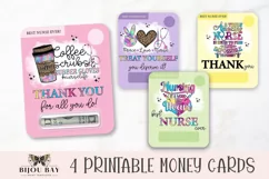 Nurse Money Card Folders - 4 PNG Printable Designs Product Image 1