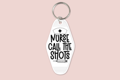 Nurse motel keychain SVG design featuring a retro key tag style, suitable for creating themed keychains using Cricut or Silhouette, ideal for healthcare-inspired craft and design projects.