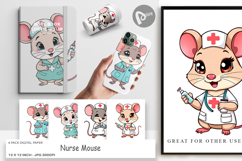 Digital Paper Nurse Mouse Product Image 1