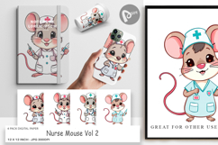 Digital Paper Nurse Mouse Product Image 1