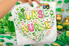 Lucky Nurse PNG, St Patrick's Day Nurse PNG, Nurse Life PNG Product Image 2