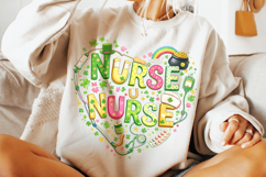 Lucky Nurse PNG, St Patrick's Day Nurse PNG, Nurse Life PNG Product Image 4