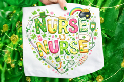 Lucky Nurse PNG, St Patrick's Day Nurse PNG, Nurse Life PNG Product Image 6