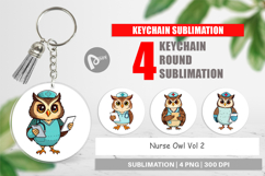 Keychain Nurse Owl Product Image 1