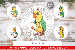 Wind Spinner Nurse Parrot Product Image 1