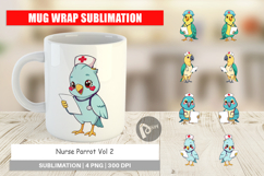 Mug Wrap Nurse Parrot Product Image 1
