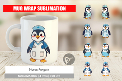 Mug Wrap Nurse Penguin Product Image 1