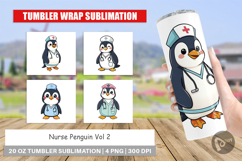 Tumbler Nurse Penguin Product Image 1