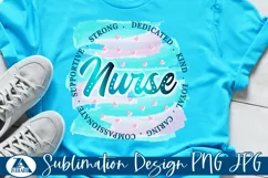 Nurse Sublimation Design | Nurse Life PNG for T-shirts Mugs Product Image 3