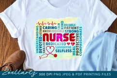 Nurse Sublimation Design Nurse Life PNG JPG PDF Nursing PNG Product Image 1