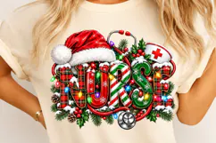 Nurse PNG, Funny Christmas PNG, Christmas Sublimation Product Image 3