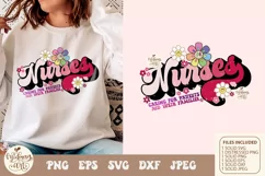 Nurse png svg, nurse sublimation design, retro Nurse png Product Image 1