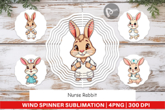 Wind Spinner Nurse Rabbit Product Image 1