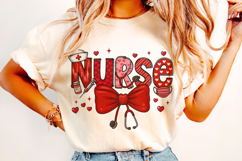Nurse Valentine's Day PNG, Nurse Mom PNG, Xoxo PNG, Love PNG Product Image 3