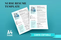 Nurse Resume Template, Medical Resume Template, Nursing Product Image 1