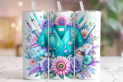 Nurse Tumbler Wrap Sublimation, Nursing Tumbler Wrap, Nurse Product Image 1
