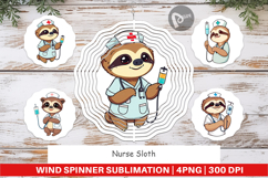 Wind Spinner Nurse Sloth Product Image 1