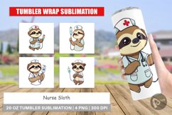 Tumbler Nurse Sloth Product Image 1