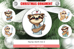 Ornament Nurse Sloth Product Image 1