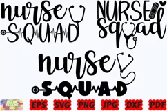 Nurse Squad SVG | Nurse SVG | Squad SVG | Nurse Life SVG Product Image 1