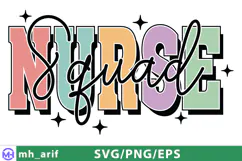 Nurse Squad Medical SVGPNG T-shirt Design Product Image 1