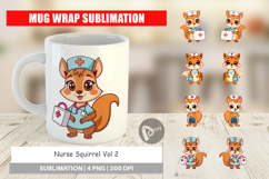 Mug Wrap Nurse Squirrel Product Image 1