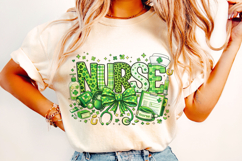 Nurse St Patrick's Day PNG, Nurse Life PNG, Lucky PNG, Irish Product Image 3