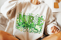Nurse St Patrick's Day PNG, Nurse Life PNG, Lucky PNG, Irish Product Image 4