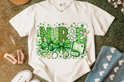 Nurse St Patrick's Day PNG, Nurse Life PNG, Lucky PNG, Irish Product Image 5