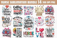 Nurse Sublimation Bundle PNG Product Image 1