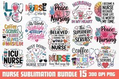 Nurse Sublimation Bundle PNG Product Image 1