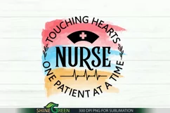 Nurse Sublimation Watercolor PNG by Shine Green Art