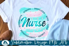 Nurse Sublimation Design | Nurse Life PNG for T-shirts Mugs Product Image 1