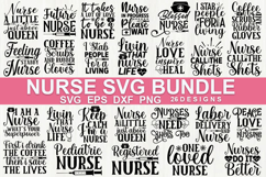 Nurse Quotes SVG Bundle , Nurse Shirt &amp; Craft Designs Product Image 1