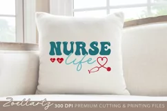 Nurse Life SVG Cut File Nurse SVG for T-shirt Mug Tote Bags Product Image 2