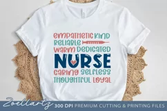 Nurse SVG Cut File Nursing Subway Art SVG Nurse Life T-shirt Product Image 1