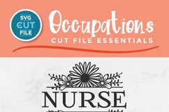 Use this nurse svg with flowers to create custom tshirts and tote bags for your nursing friends or coworkers