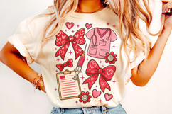 Nurse Valentine's Day Coquette PNG, Nurse Mom PNG, Xoxo PNG Product Image 2