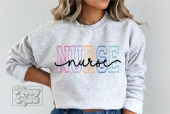 Nurse Varsity Script SVG Nurse Mode PNG Registered Nurse Product Image 4