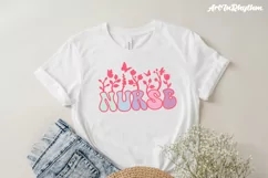Nurse Wildflower svg, Nurse Pink svg Product Image 2