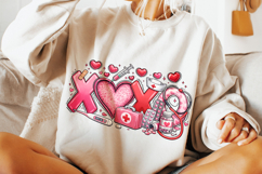 Nurse Valentine's Day Xoxo PNG, Nurse Mom PNG, Love PNG Product Image 3