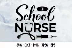 School nurse SVG. Nurse quote. Nursing school shirt design Product Image 1