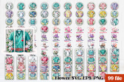 Nurse flower coaster | Medical tumbler PNG | Nurse clipart Product Image 1