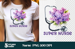 Nurse flower coaster | Medical tumbler PNG | Nurse clipart Product Image 12