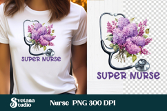 Nurse flower coaster | Medical tumbler PNG | Nurse clipart Product Image 13