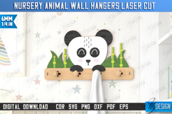 Nursery Animal Wall Hangers Laser Cut Bundle, Wall Hooks SVG Product Image 10
