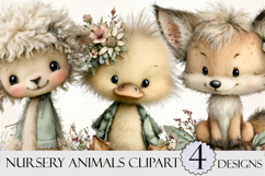 Nursery Animals Clipart Product Image 1