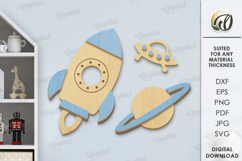 Nursery Decor Sets Bundle Laser Cut. Baby Room SVG Product Image 5