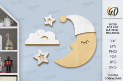 Nursery Decor Sets Bundle Laser Cut. Baby Room SVG Product Image 9